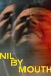 Nil by Mouth movie poster: The reflection of a grimacing middle-aged White man