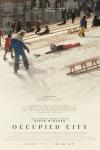 Occupied City Movie Poster: Children sled down a hill in Amsterdam