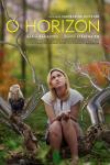 O Horizon Movie Poster: Abby sits next to a monkey on a tree branch that appears to be turning into a silver-colored sculpture