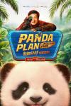 Panda Plan 2: The Magical Tribe Movie Poster: Jackie Chan peers through a spyglass while crouching on top of a big panda's head