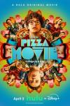Pizza Movie movie poster: Gaten Matarazzo and Sean Giambrone on a pizza made up of faces.