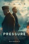 Pressure movie poster: Gen. Dwight D. Eisenhower (Brendan Fraser) and BAF meteorologist James Staff (Andrew Scott) look at war planes