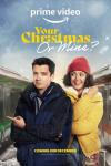 Your Christmas or Mine? movie poster: A young White man points to one train while a young biracial woman points to another.