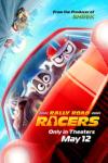 Rally Road Racers Movie Poster: Three animals behind the wheel of a race car