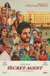 The Secret Agent movie poster: Wagner Moura appears amid a sea of faces with the Brazilian city of Recife as the backdrop