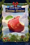 Snow White's Christmas Adventure movie poster: A large image of an apple with a bite out of it with the words Snow White's Christmas Adventure over it