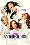 Spa Weekend movie poster: Leslie Mann, Anna Faris, Isla Fisher, and Michelle Buteau pose smiling while wearing spa robes