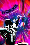 Spider-Man: Beyond the Spider-Verse movie poster: Comic-style Spider-Man swinging with colorful, dynamic background