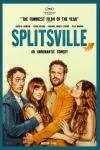 Splitsville Movie Poster: Two men with cut and bruised faces wrap their arms around a woman, while another woman looks on