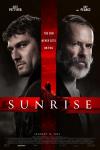 Sunrise movie poster: Alex Pettyfer and Guy Pearce look earnest facing opposite directions, a red cross between their images.