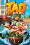 Tad the Lost Explorer and the Emerald Tablet: Characters in a small boat on a river been chased