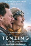 Tenzing movie poster: Tom Hiddleston and Genden Phuntsok face the mountain.