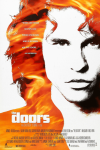 The Doors movie poster: Val Kilmer as Jim Morrison showing red graphics