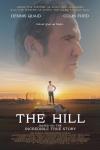 The Hill Movie Poster: Profile of Dennis Quaid above a young White man in a white tank top and jeans holding a baseball bat