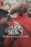 The Lady of Silence: The Mataviejitas Murders movie poster:  Person covers face with red coat as they are escorted away
