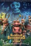 The Secret of Butterflies movie poster: bugs stand with a looming dark spider behind him 