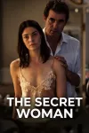 The Secret Woman movie poster: Two serious people in dimly lit room