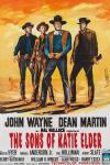 The Sons of Katie Elder movie poster: a painting of four White men in cowboy outfits.