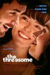 The Threesome movie poster: Zoey Deutch smiles broadly in between Josh Hauer-King and Ruby Cruz looking at each other