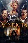 Vindicate Movie Per: Main characters above the title; below is a mask figure that looks like the face of the statue of David