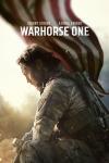 Warhorse One movie poster: Johnny Strong as Master Chief Richard Mirko sits in army combats with the stars and stripes flying behind him.