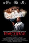 The War of the Roses movie poster: White couple in bed with Danny Devito smoking