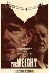 The Weight Movie Poster: The faces of Murphy (Ethan Hawke) and Clancy (Russell Crowe) appear in sepia tone, a rope bridge above them