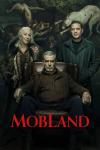 MobLand Poster Image: Tom Hardy, Pierce Brosnan, and Helen Mirren, with Hardy holding his bloodied hand to his chest