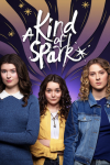 A Kind of Spark poster: Nina, Adie, and Keedie stand together. 