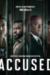 Accused TV show poster: a group of men and women behind bars.