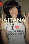 Aitana: Metamorphosis poster: Aitana giving V sign in recording studio. 