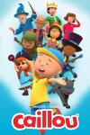 Caillou 2024 TV Poster: Caillou, a cartoon white 4-year-old boy, surrounded by his family and friends