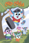 Chip Chilla TV show poster: Chip hangs from a tree while his family watches. 