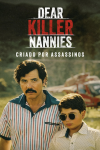 Dear Killer Nannies TV show poster: John Leguizamo as Pablo Escobar stands close to Miguel Angeles García as seven year old Juan Pablo Escobar.