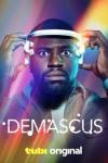 Demascus TV show poster: Okieriete Onaodowan holds onto a white headset with nodes attached to his forehead.