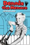 Dennis the Menace TV Show poster image: a white boy pulls a slingshot back