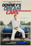 Downey's Dream Cars Poster: Robert Downey Jr. in white sitting on blue classic car. 