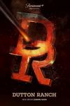 Dutton Ranch: a hot cattle brand that reads "DR"