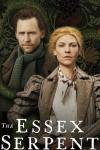 The Essex Serpent: Cora and Will stand close together in gray Victorian clothing; they look defiant and possibly frightened