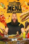 Everything on the Menu with Braun Strowman: the WWE star sits at a table while comfort food flies around him