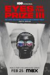 Eyes on the Prize III: We Who Believe in Freedom Cannot Rest poster: A woman holds up a sign. The American flag is reflected in her sunglasses. 