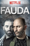 Fauda poster: Lior Raz as Doron looks left, Hisham Suliman as Taufiq Hamed looks forward.