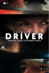 "Formula E Driver Coming soon to Prime Video" in white lettering over an all-black background with 4 images of drivers' eyes in their helmets