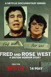 Fred and Rose West: A British Horror Story: Head shots of Fred and Rose West are shown above police tape and the title.