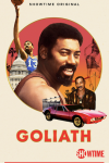 Goliath 2023: Face of Wilt Chamberlain surrounded by cars, palm trees. 