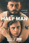 Half Man TV show poster: Richard Gadd holds Jamie Bell in a headlock. Tag reads: “Some bonds may break you.”