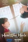 Head Over Heels TV show poster: a Korean woman and man facing each other, one is upside down