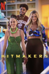 Hitmakers TV show poster: Two women go down stairs and a man walks behind them. 