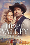 Hope Valley: 1874 poster: Bethany Joy Lenz and Benjamin Ayres standing close together against sunset. 