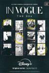 Poster art for the documentary series In Vogue: The 90s. A black and white contact sheet with photos of supermodels on it, come of them circled.